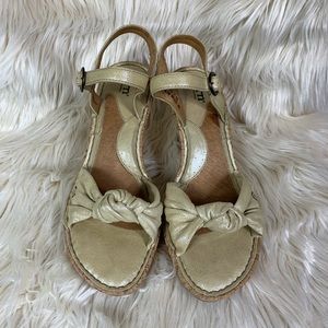 Born shoes vence sandals sling back wedges size 10